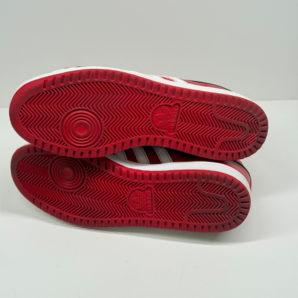 Adidas Top Ten RB Low Sneaker Lace Up Red Leather Casual Comfort Size 10.5 - Picture 7 of 8